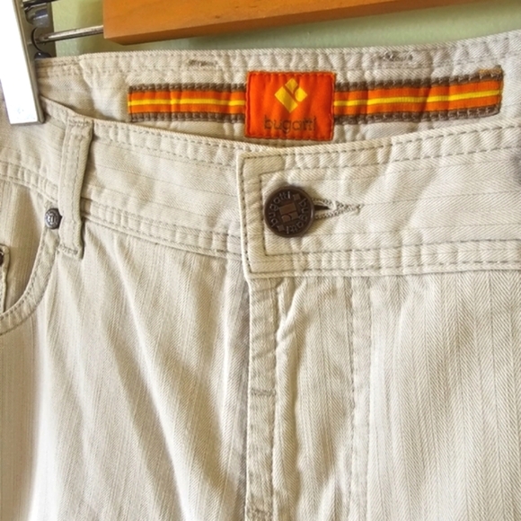 Bugatti lightweight chino straight leg light grey pants - Picture 4 of 13